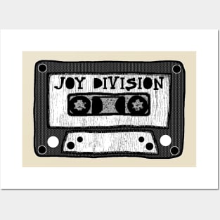 joy division cassette black and white Posters and Art